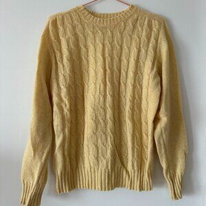 vintage Irish wool cable-knit sweater